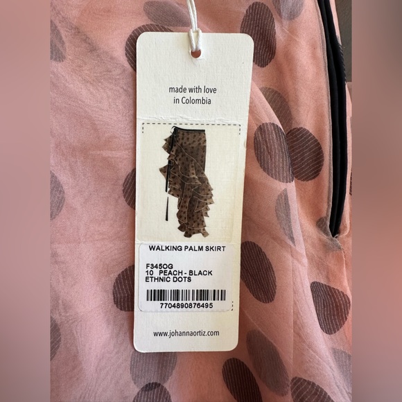 **NWT Johanna Ortiz Walking Palm Organza Skirt** - Picture 12 of 16